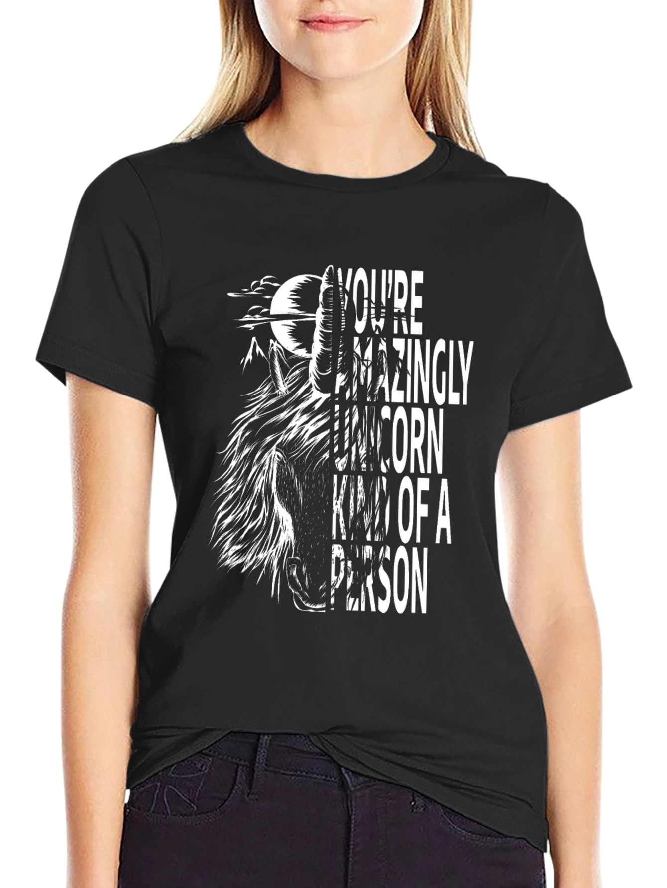 Unicorn Kind of Person Graphic T-Shirt