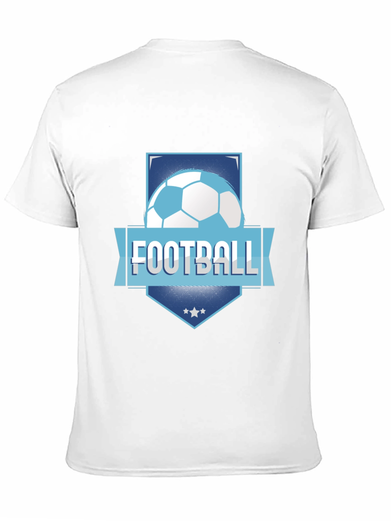 Football Graphic Tee - Black Cotton Blend