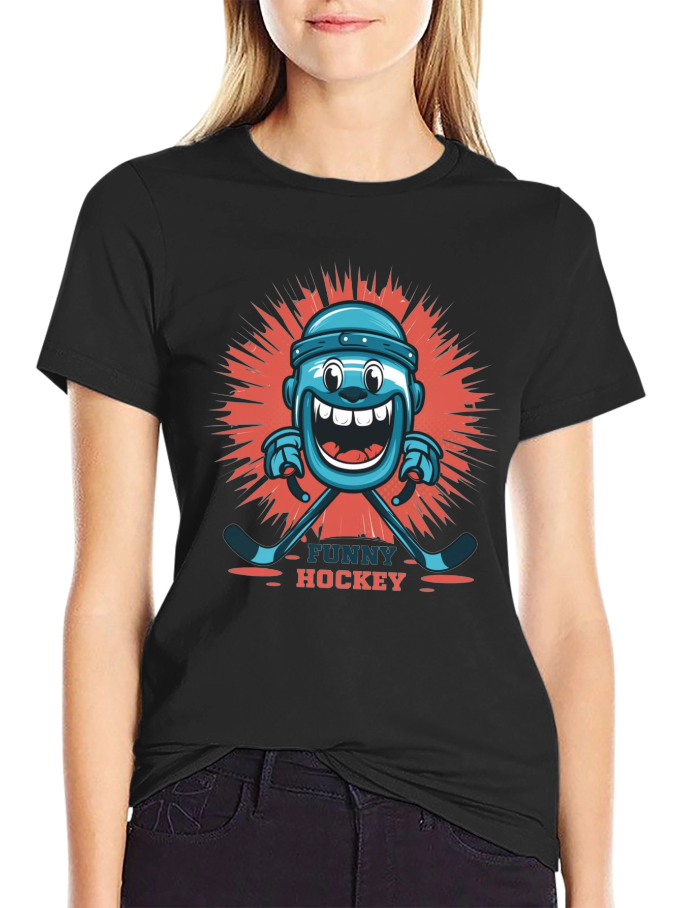 Funny Hockey Graphic T-Shirt
