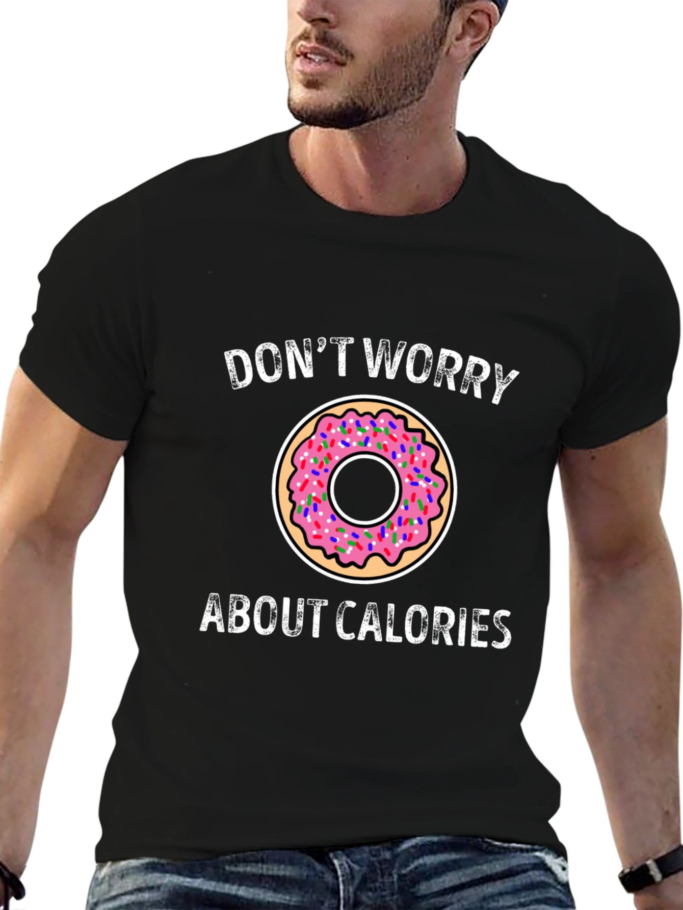 Donut Worry About Calories Graphic Tee