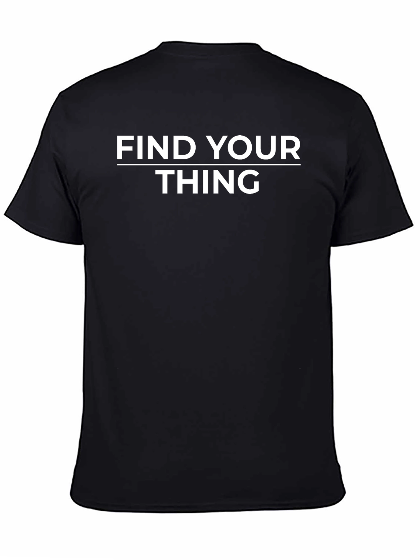 Find Your Thing Graphic Tee - Stylish Black T-Shirt