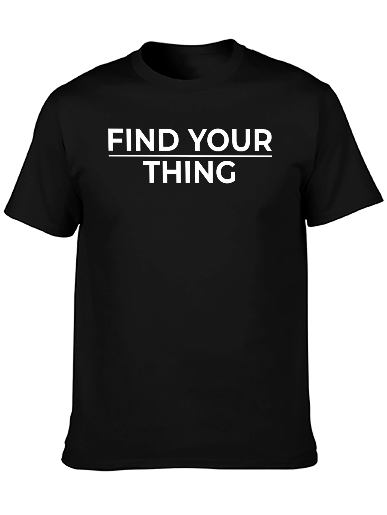 Find Your Thing Graphic Tee - Stylish Black T-Shirt
