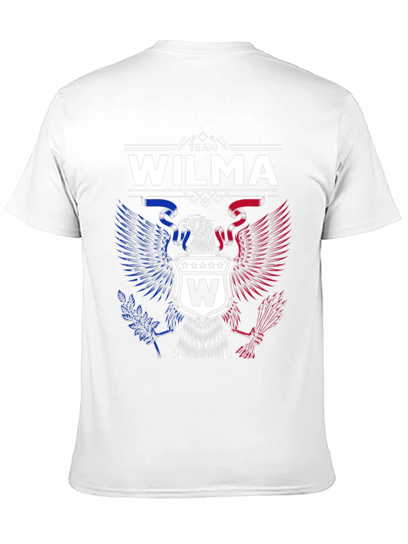 Team Wilma Graphic T-Shirt - Patriotic Eagle Design