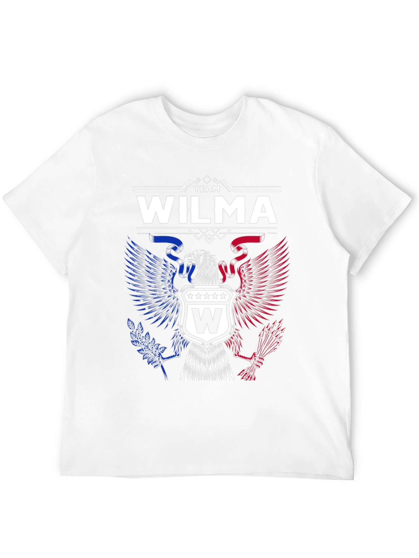 Team Wilma Graphic T-Shirt - Patriotic Eagle Design