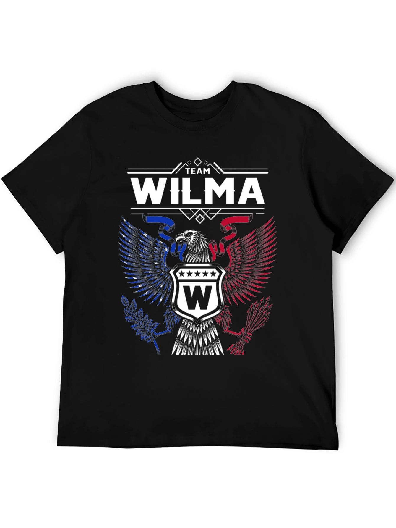 Team Wilma Graphic T-Shirt - Patriotic Eagle Design