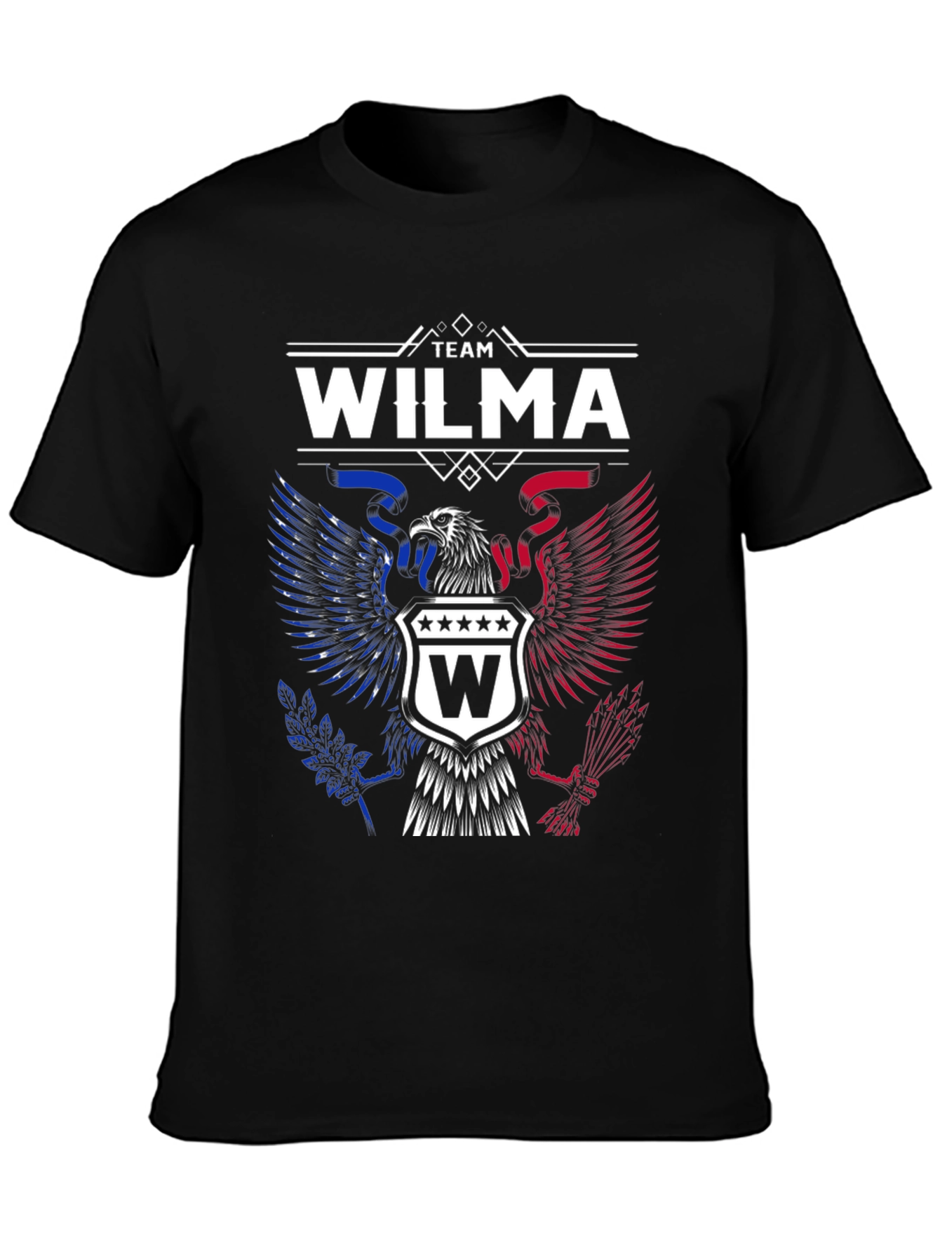 Team Wilma Graphic T-Shirt - Patriotic Eagle Design