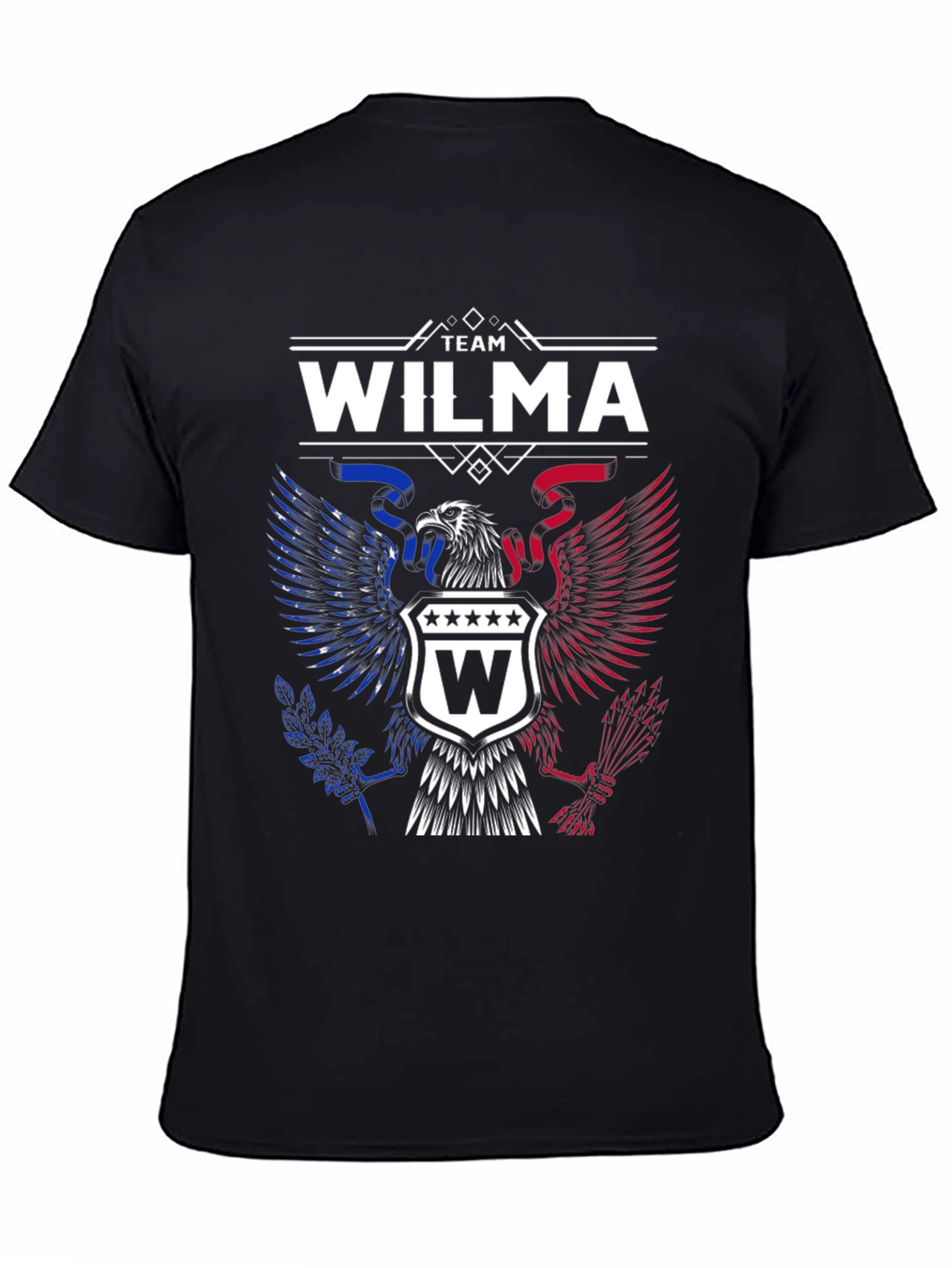 Team Wilma Graphic T-Shirt - Patriotic Eagle Design