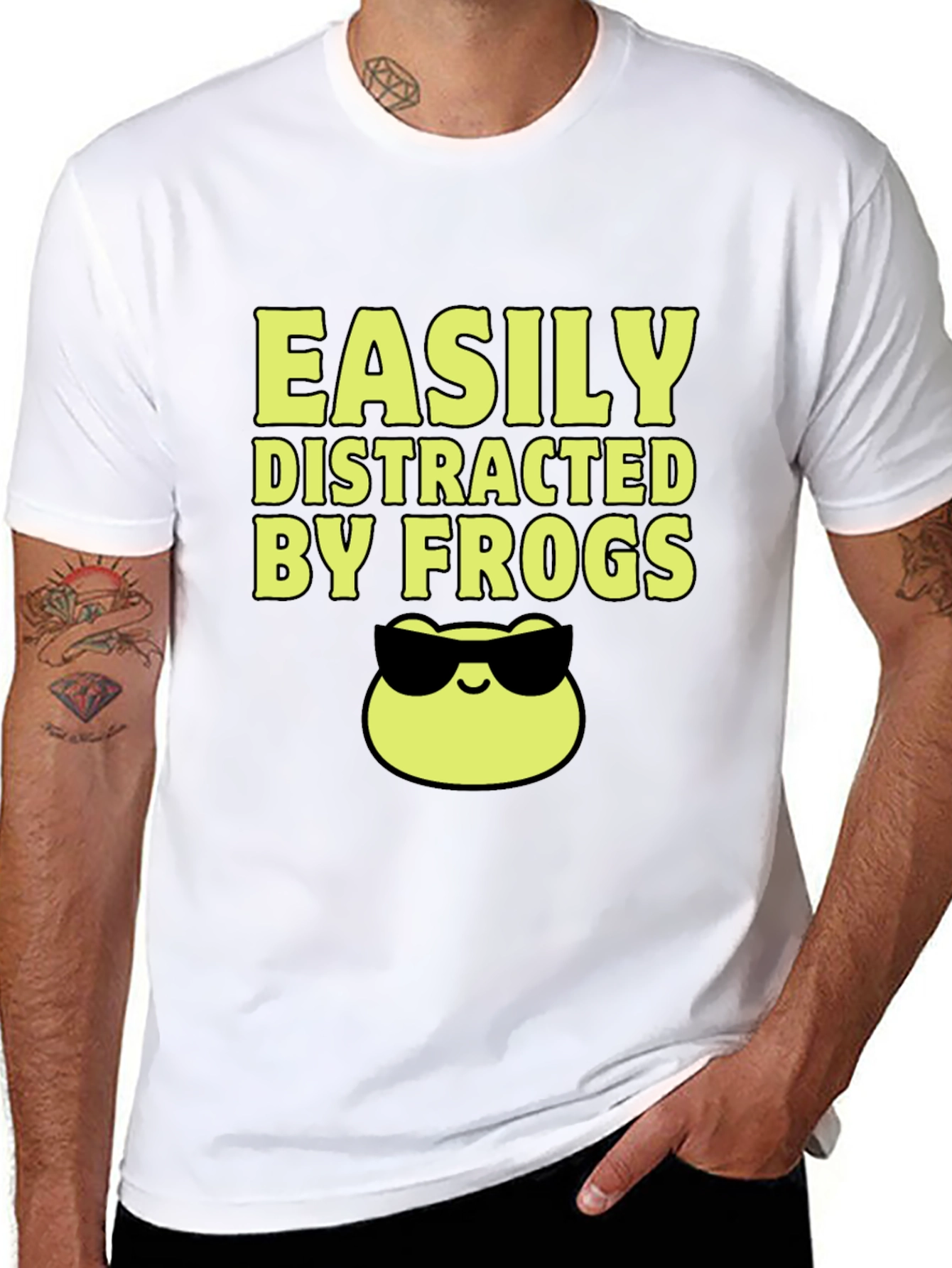 Easily Distracted by Frogs Graphic Tee