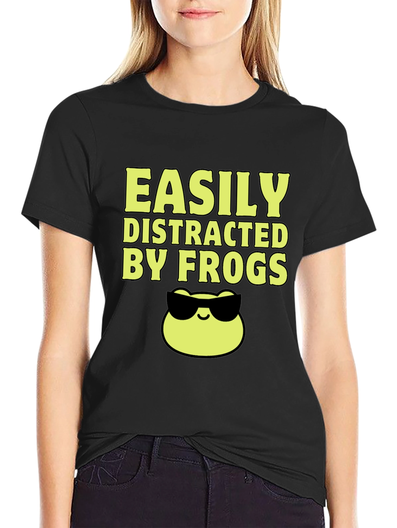 Easily Distracted by Frogs Graphic Tee