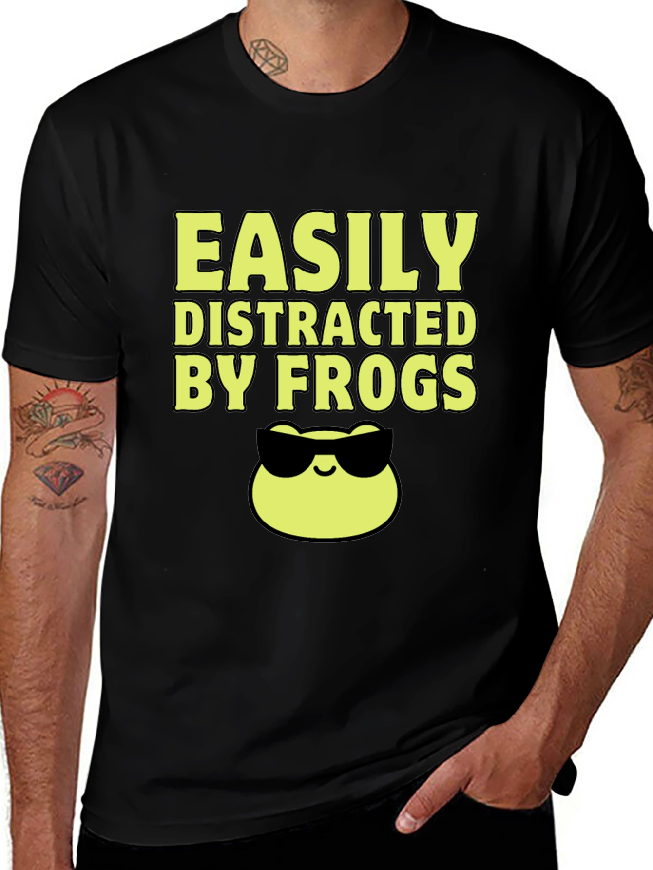 Easily Distracted by Frogs Graphic Tee