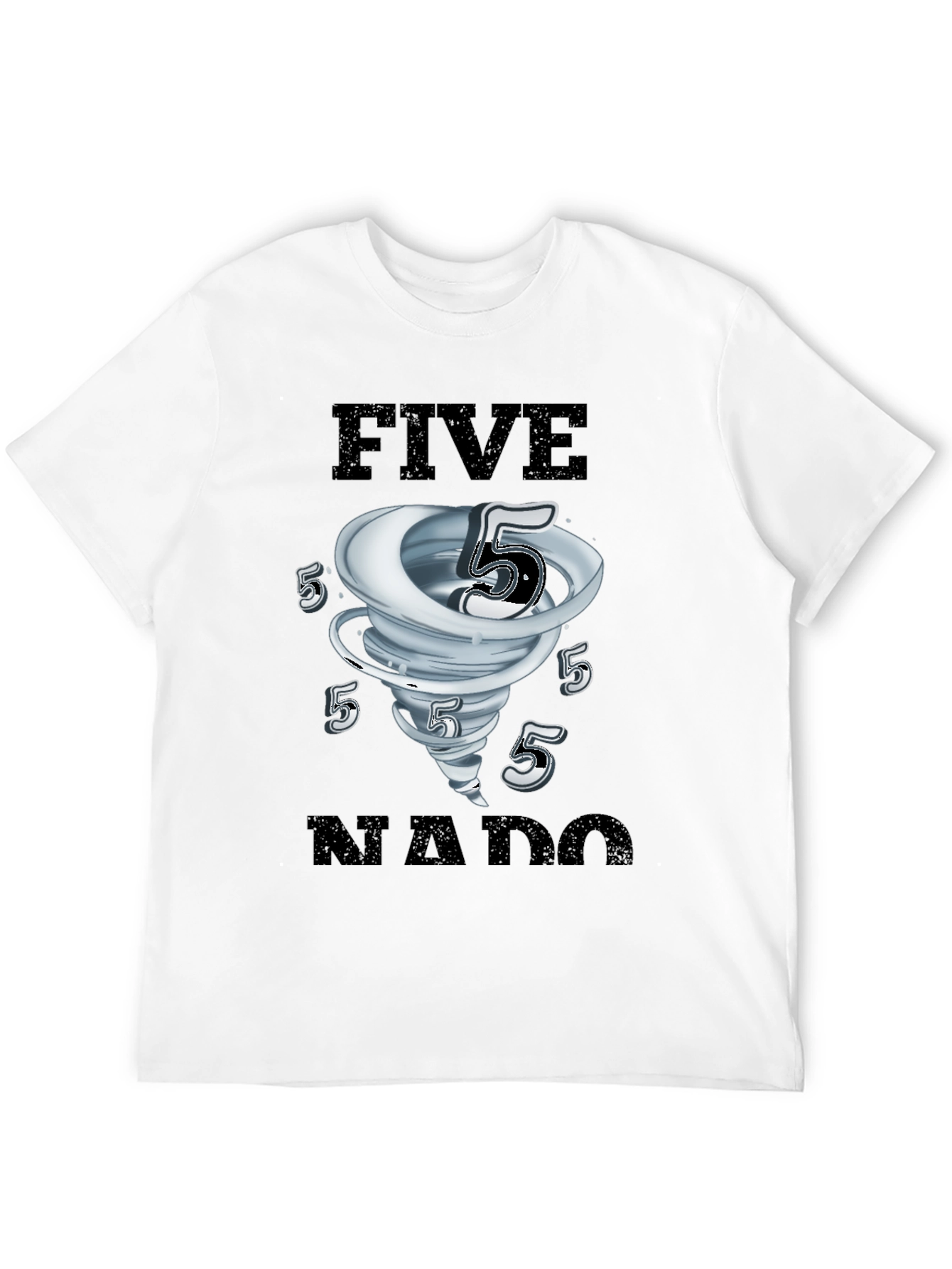 FiveNado Graphic T-Shirt - Black Cotton Tee