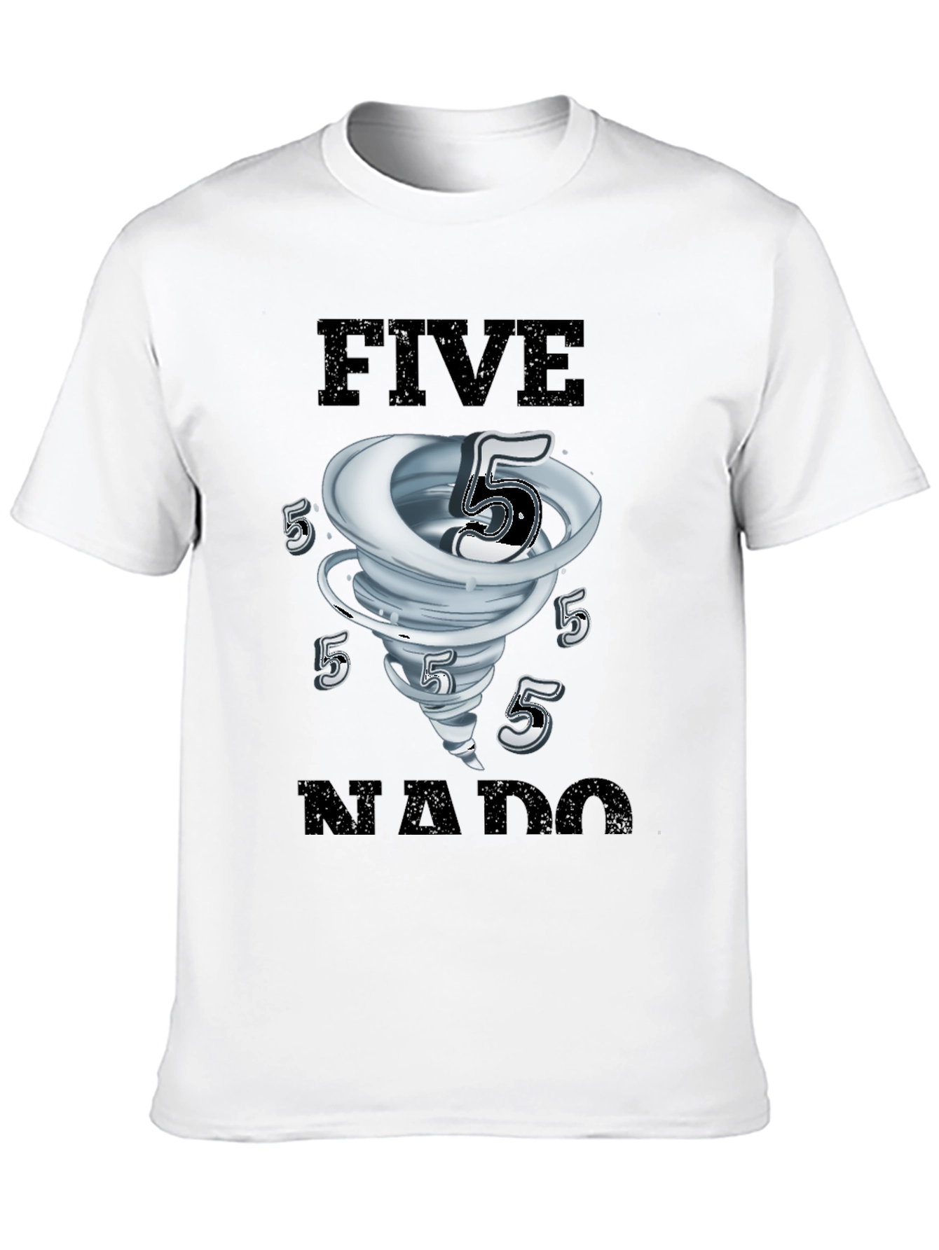 FiveNado Graphic T-Shirt - Black Cotton Tee