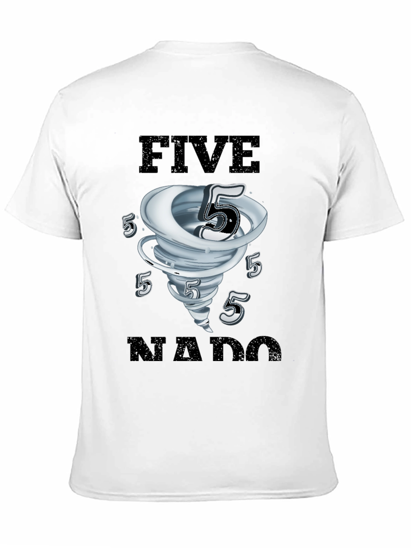 FiveNado Graphic T-Shirt - Black Cotton Tee