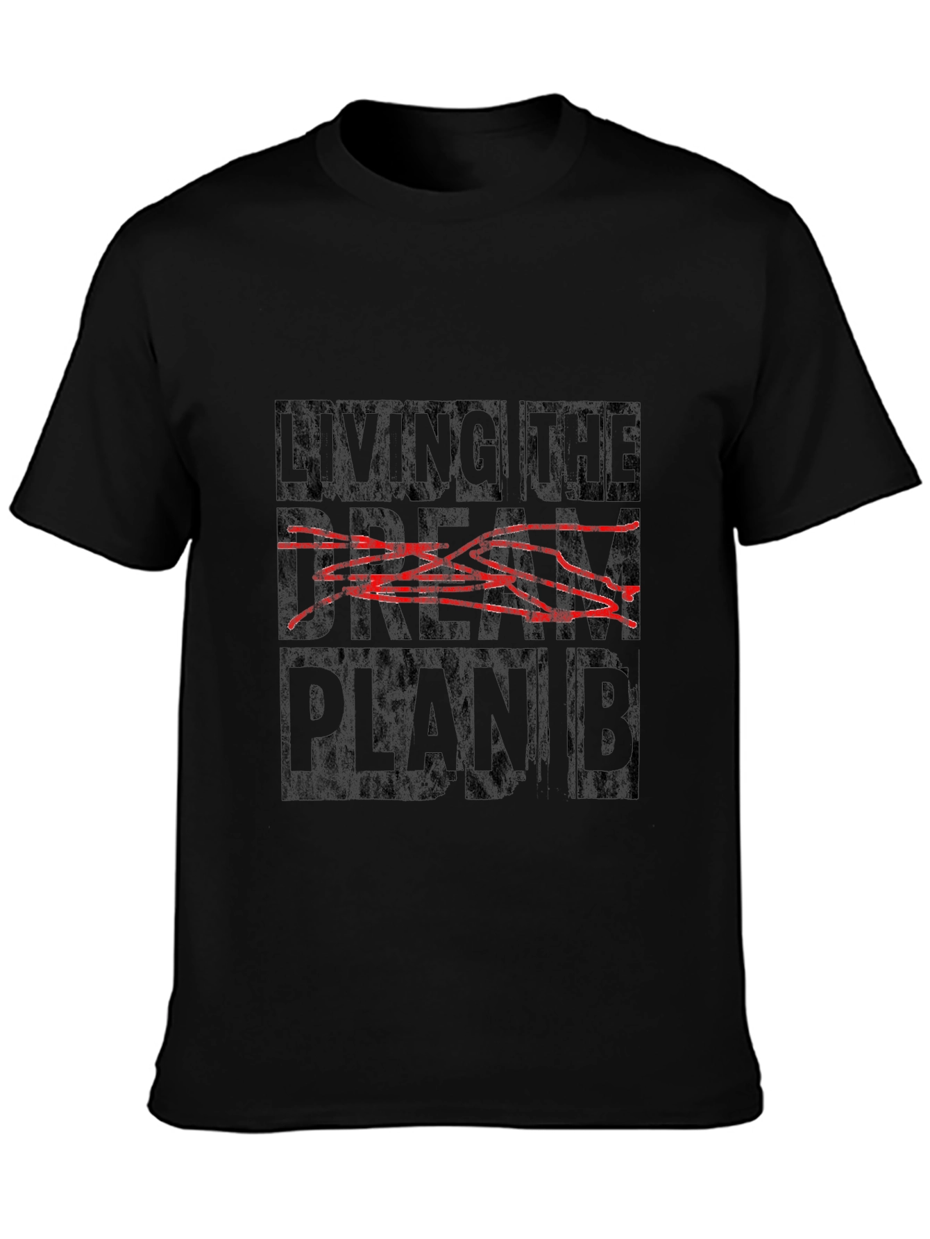 Living the Dream Plan B Black Graphic Tee