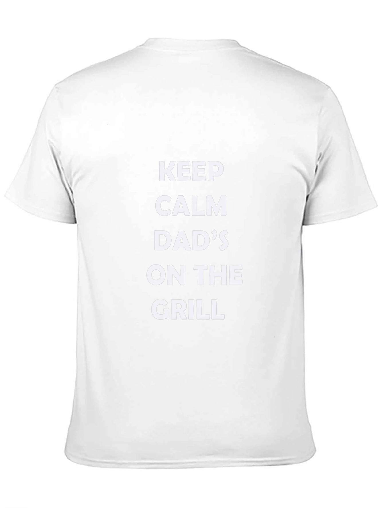 Keep Calm Dads On The Grill Black T-Shirt