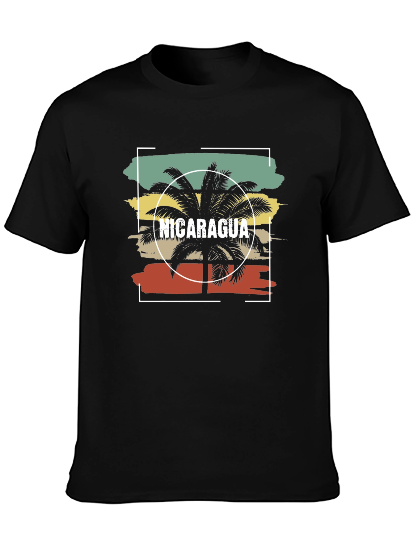 Nicaragua Palm Tree T-Shirt - Retro Graphic Tee