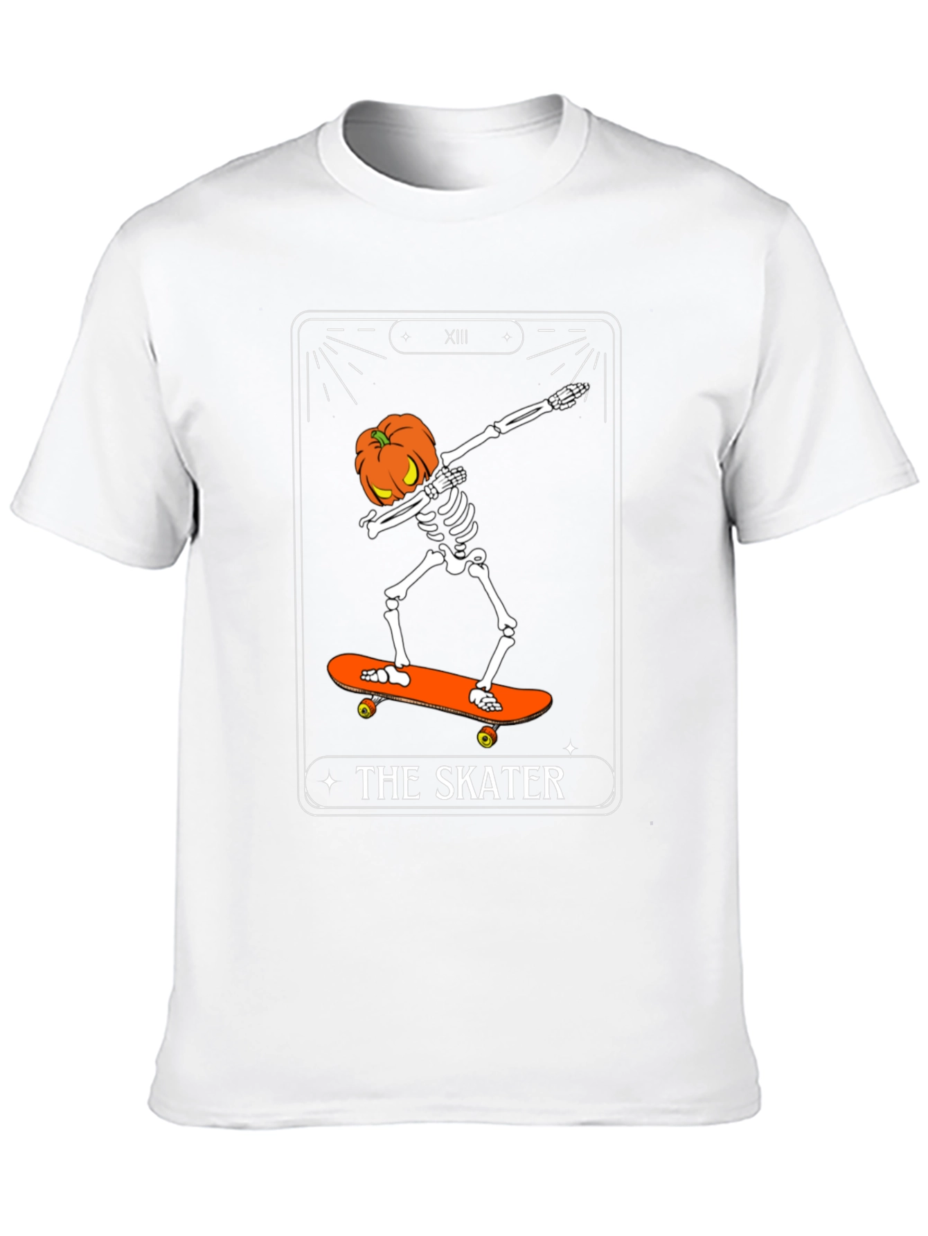 Halloween Skater Skeleton T-Shirt
