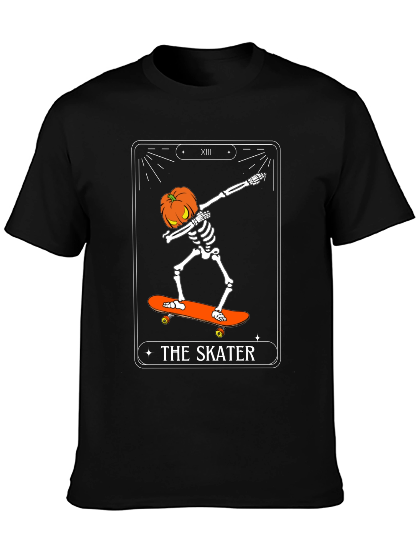 Halloween Skater Skeleton T-Shirt