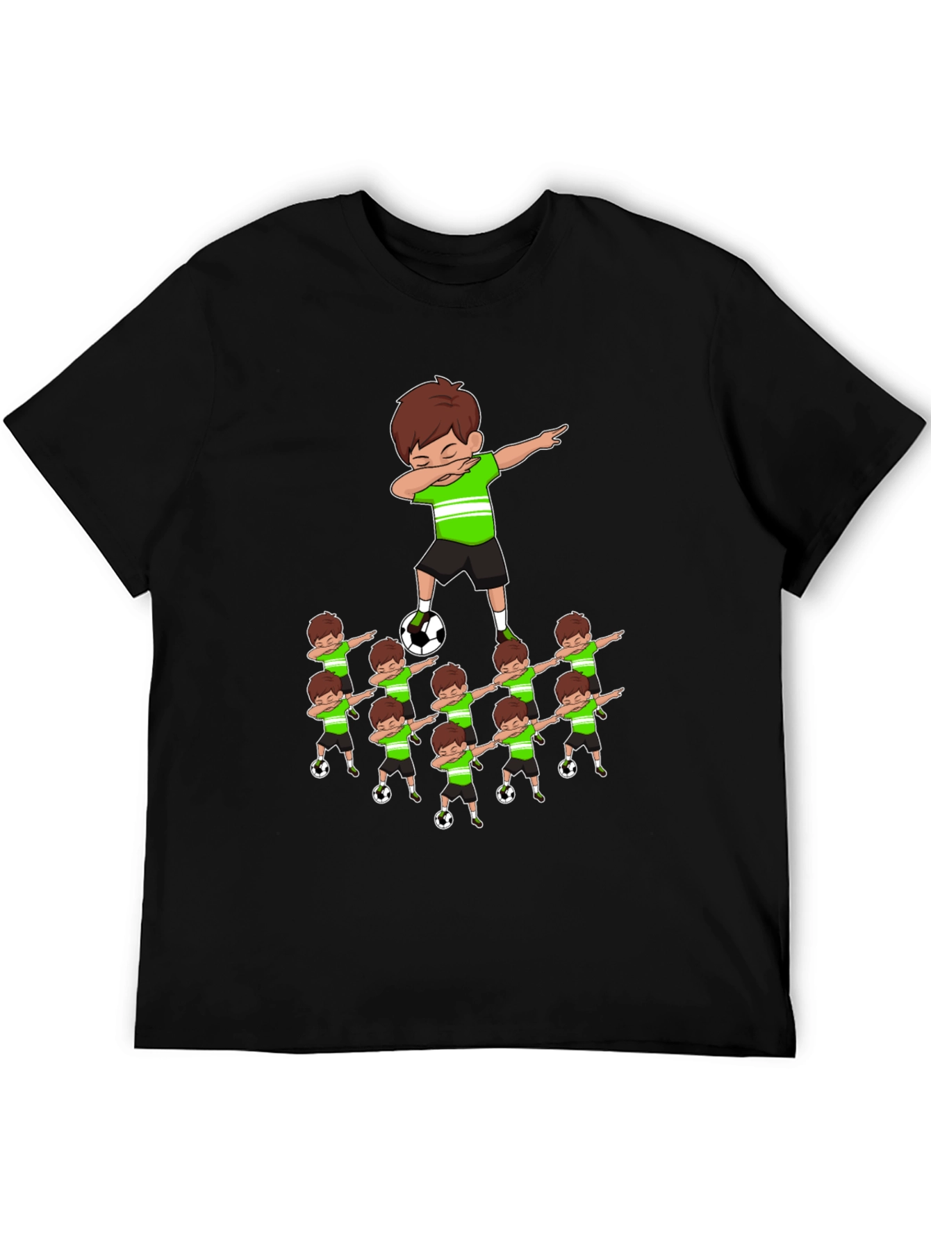 Soccer Dabbing Cartoon Graphic Tee