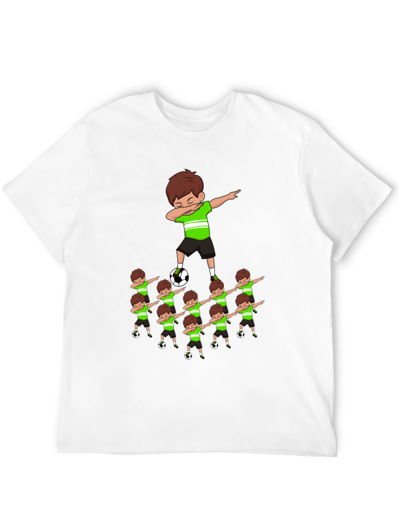 Soccer Dabbing Cartoon Graphic Tee