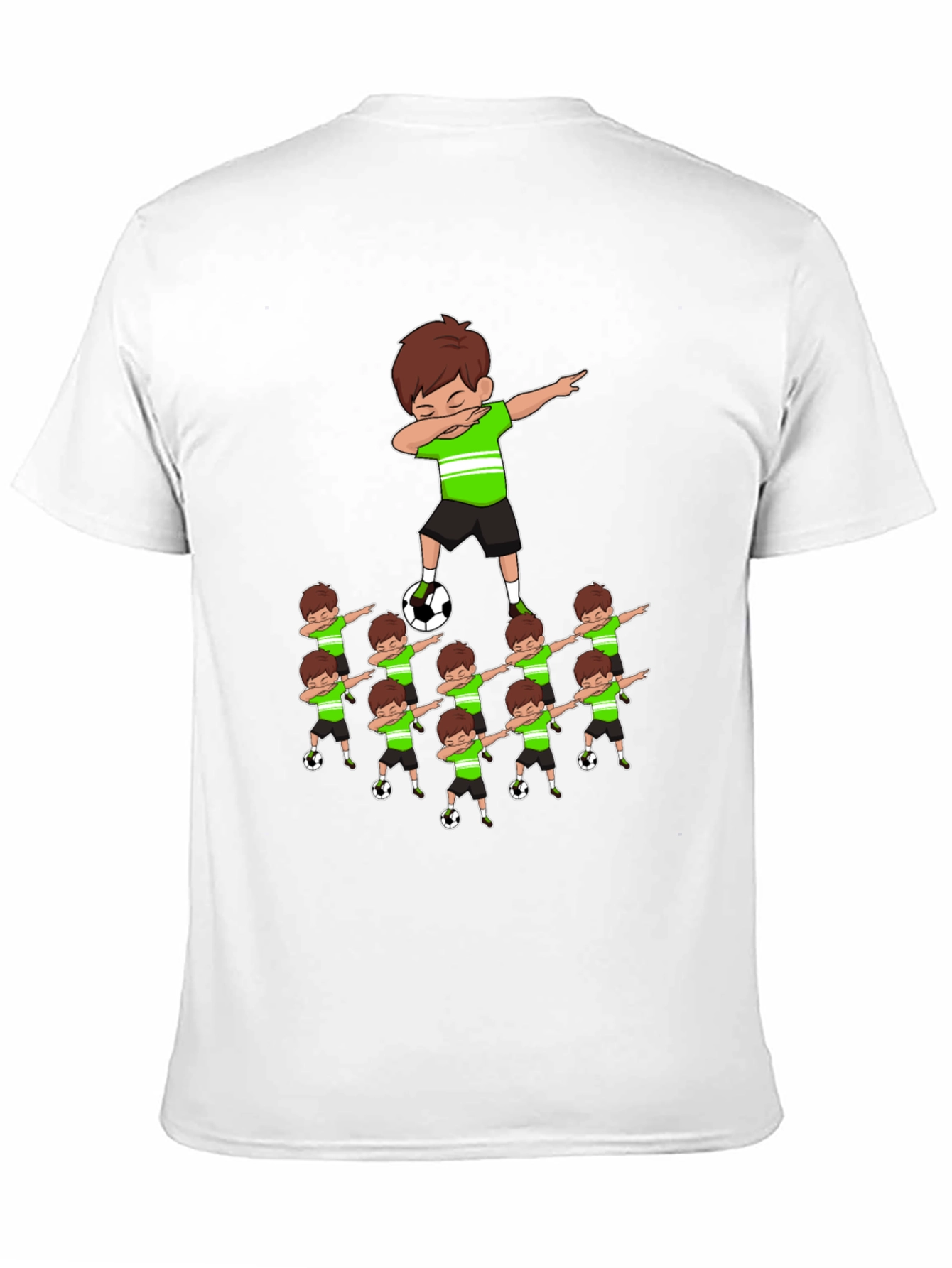 Soccer Dabbing Cartoon Graphic Tee