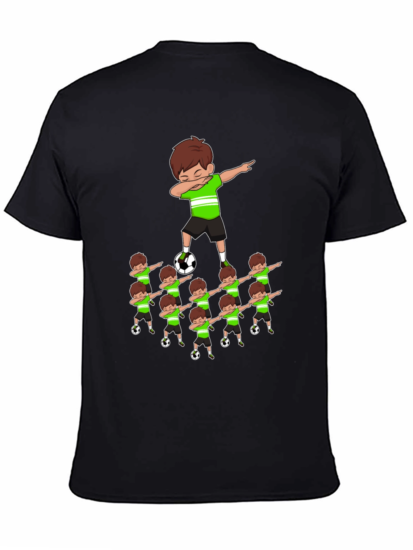 Soccer Dabbing Cartoon Graphic Tee