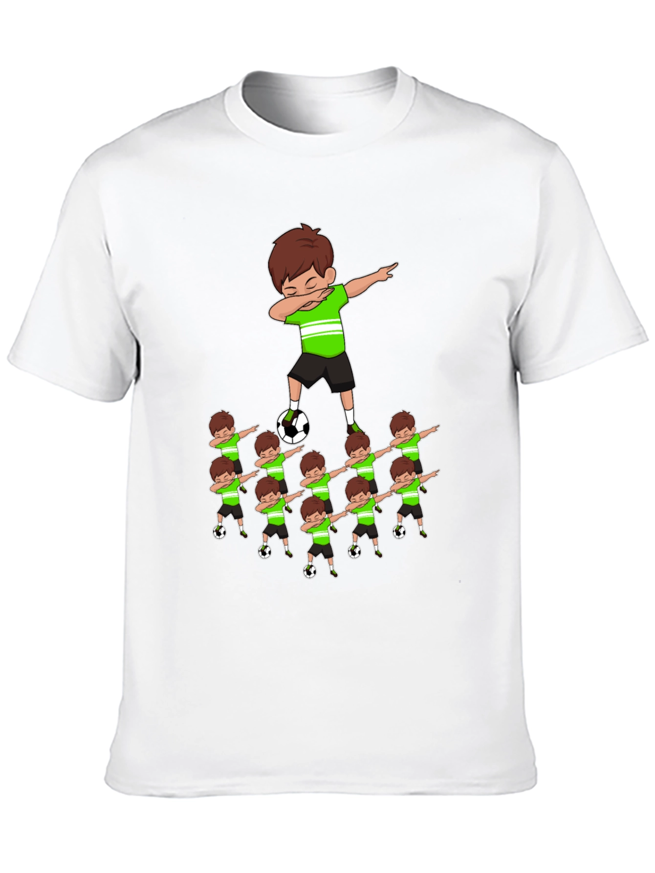 Soccer Dabbing Cartoon Graphic Tee