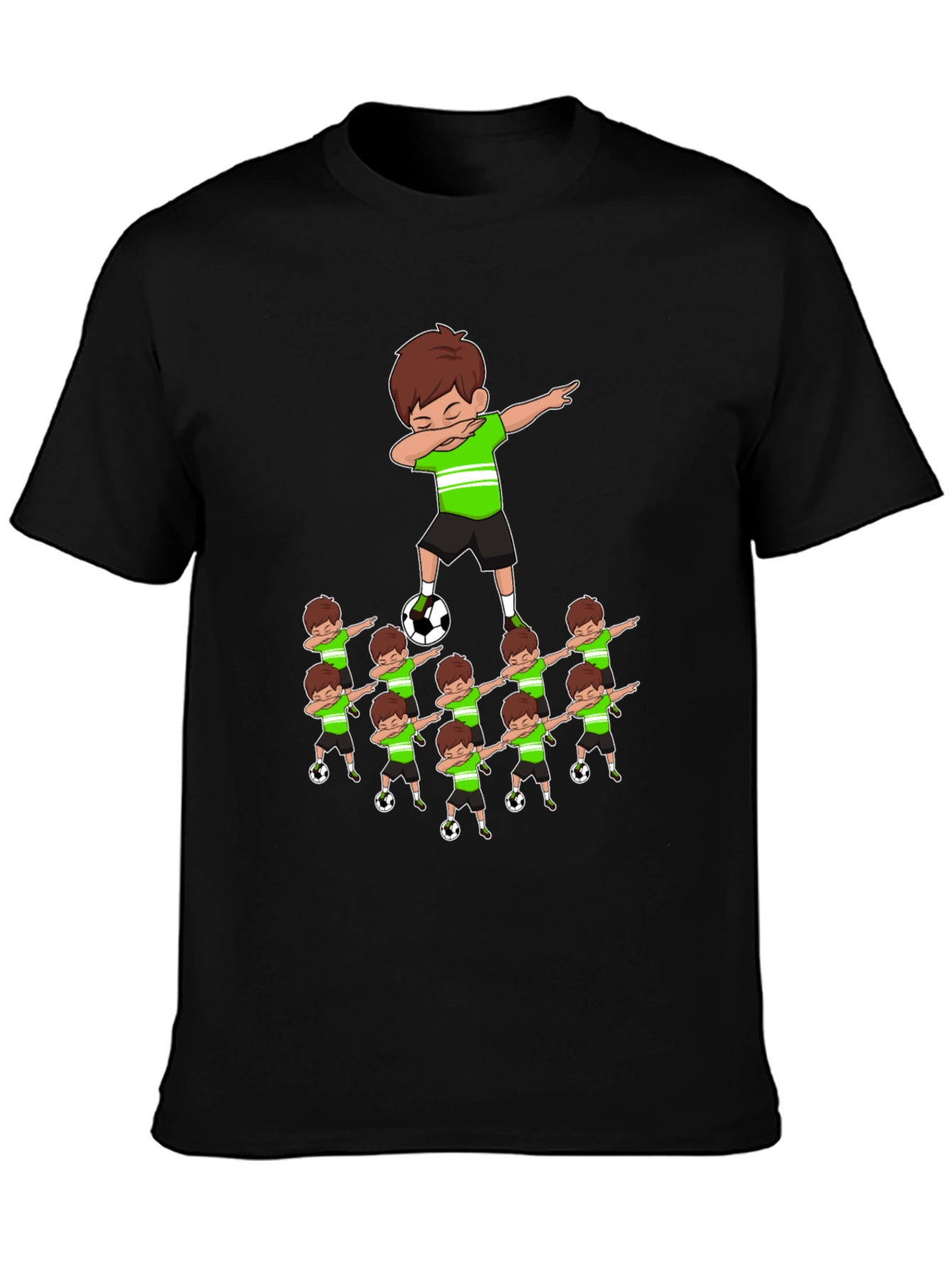 Soccer Dabbing Cartoon Graphic Tee