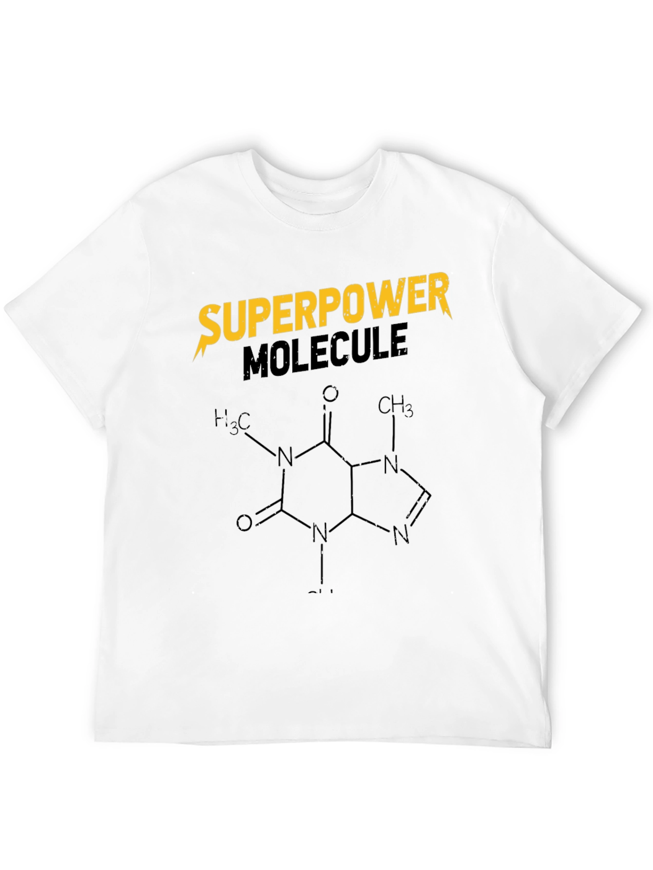 Superpower Molecule Graphic Tee - Caffeine Design