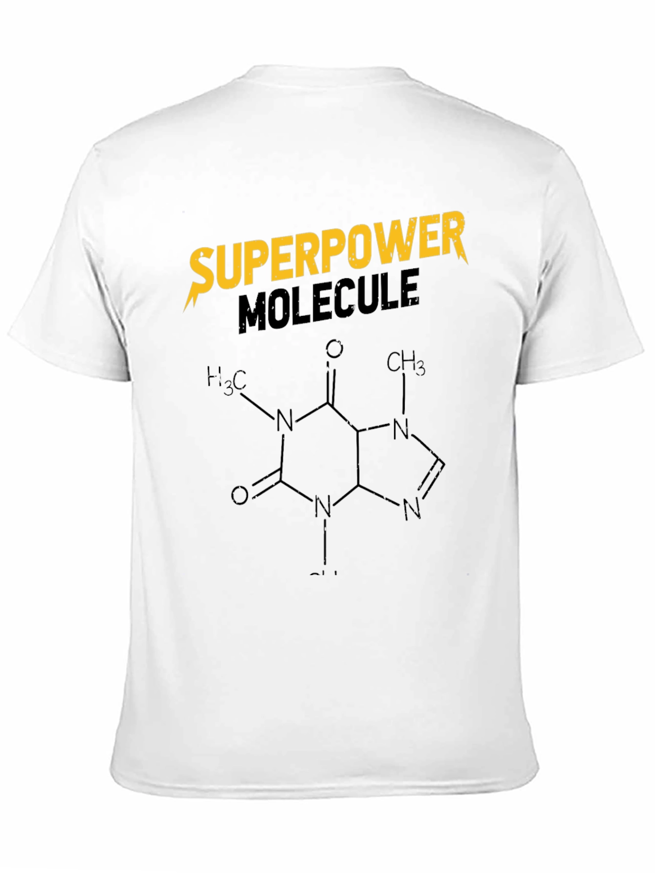 Superpower Molecule Graphic Tee - Caffeine Design