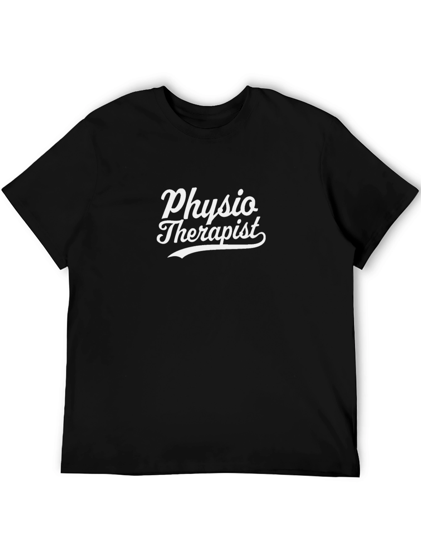 Physio Therapist T-Shirt - Black Cotton Tee