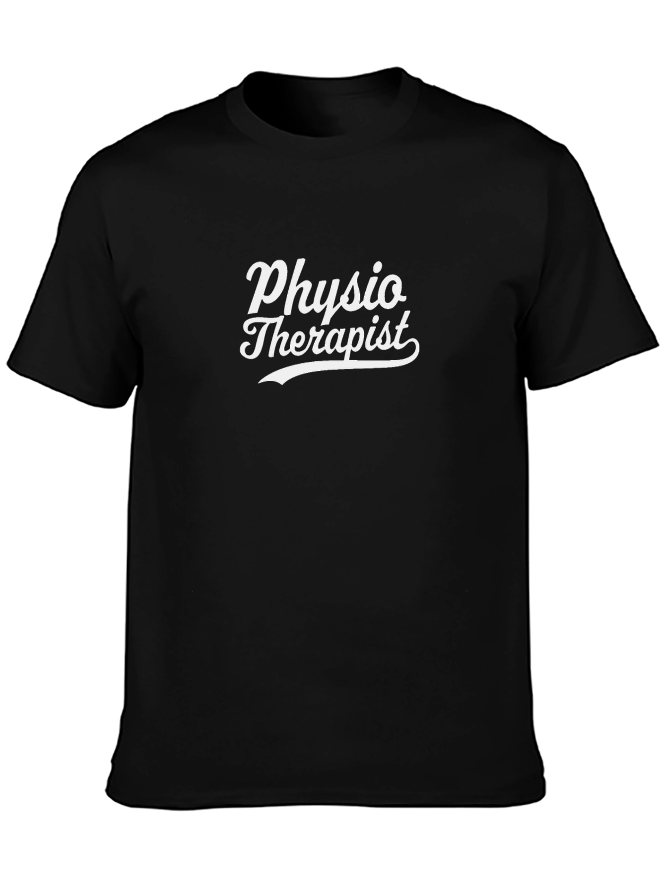 Physio Therapist T-Shirt - Black Cotton Tee