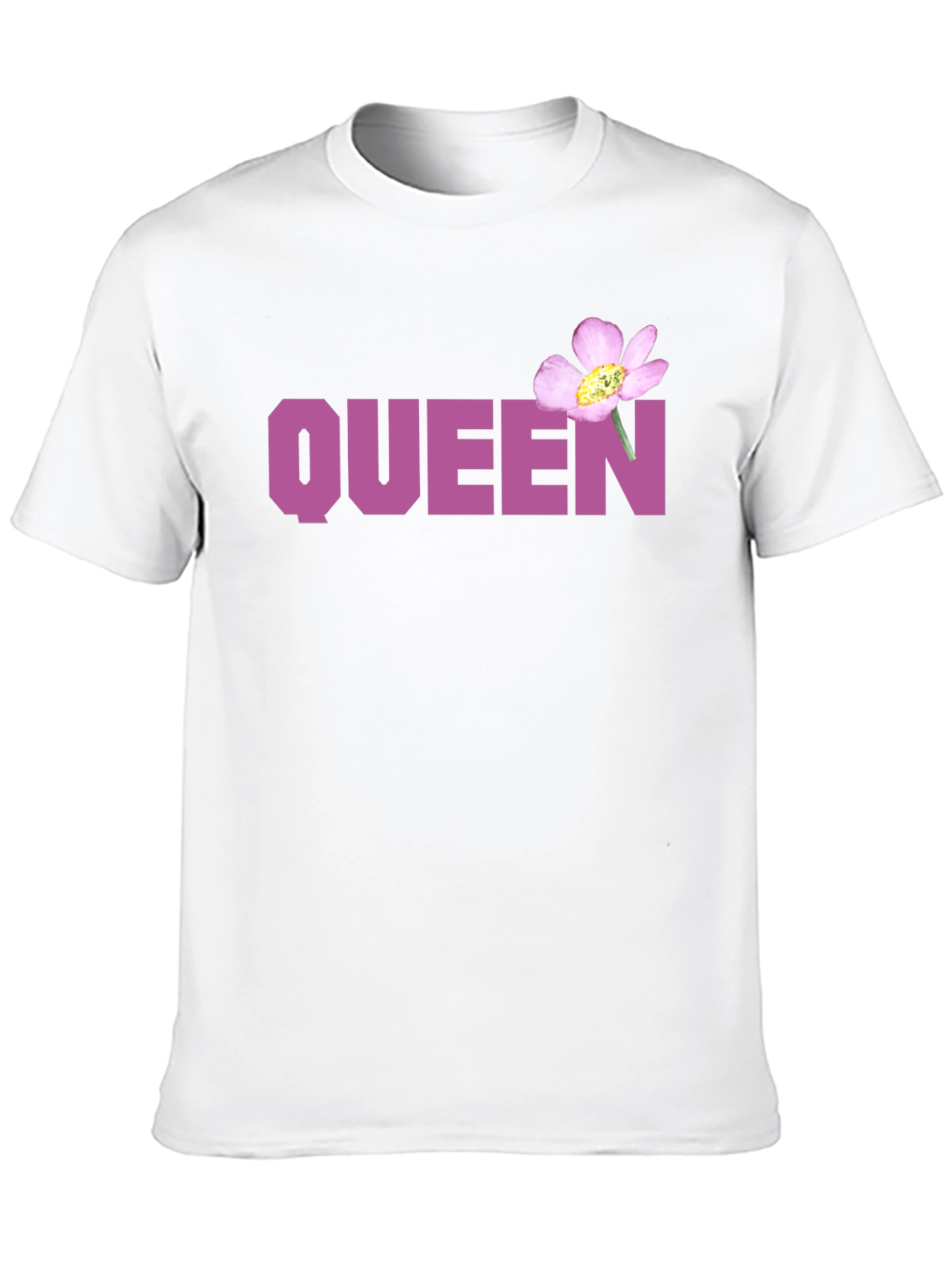 Queen Floral Graphic Black Tee