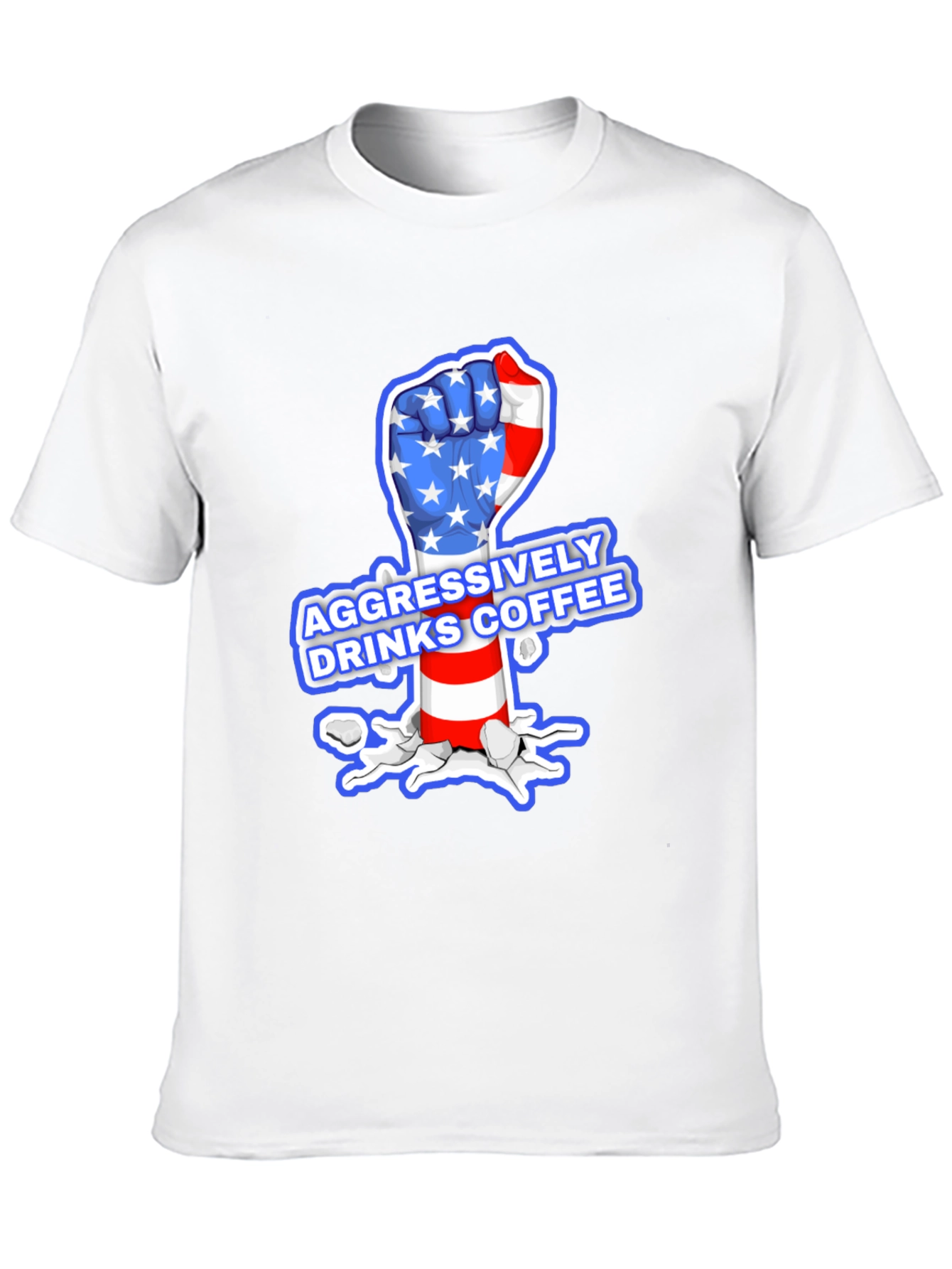 Aggressively Drinks Coffee T-Shirt