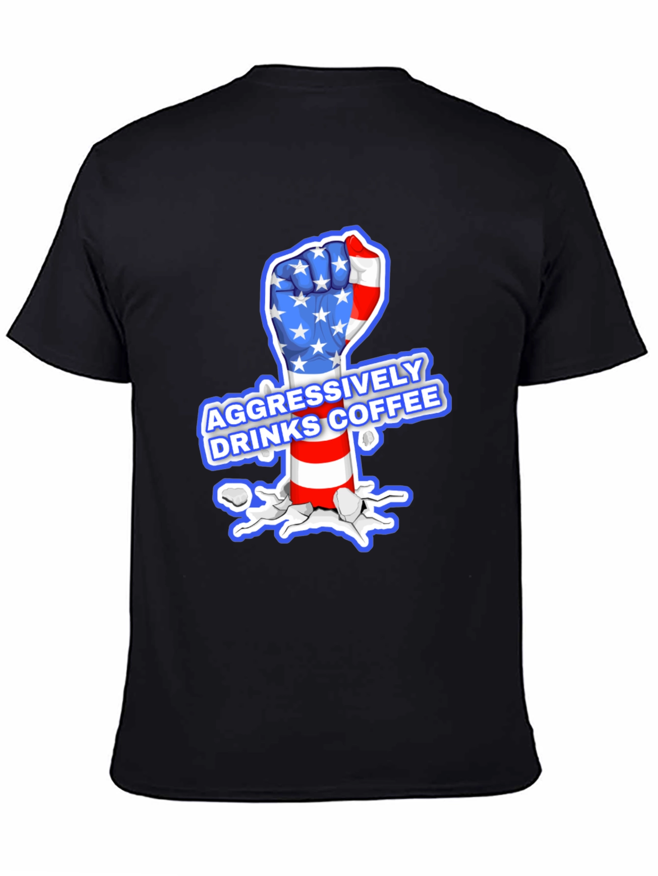 Aggressively Drinks Coffee T-Shirt