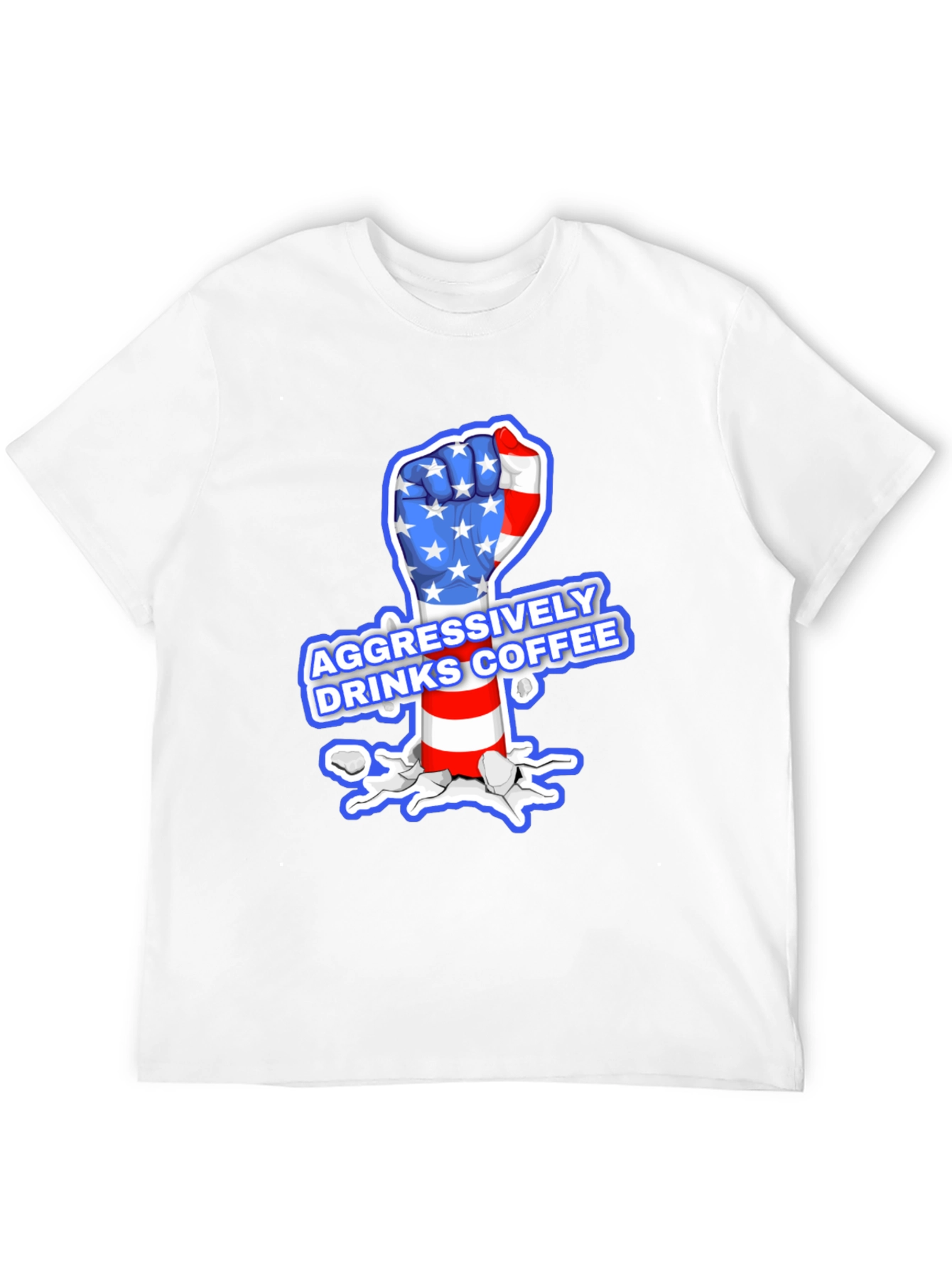 Aggressively Drinks Coffee T-Shirt