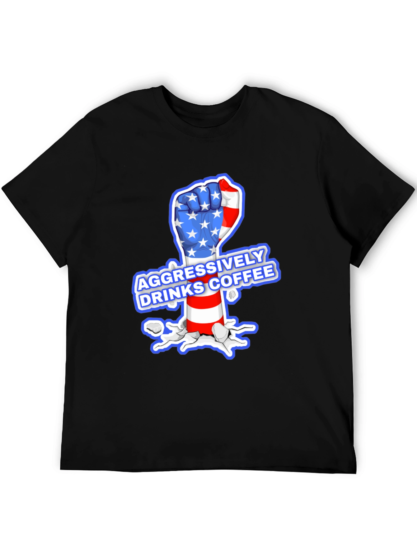 Aggressively Drinks Coffee T-Shirt