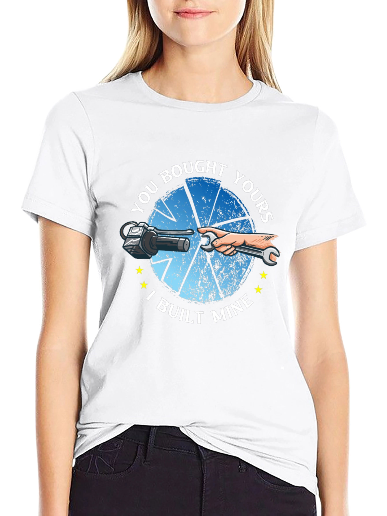 You Bought Yours I Built Mine Black T-Shirt
