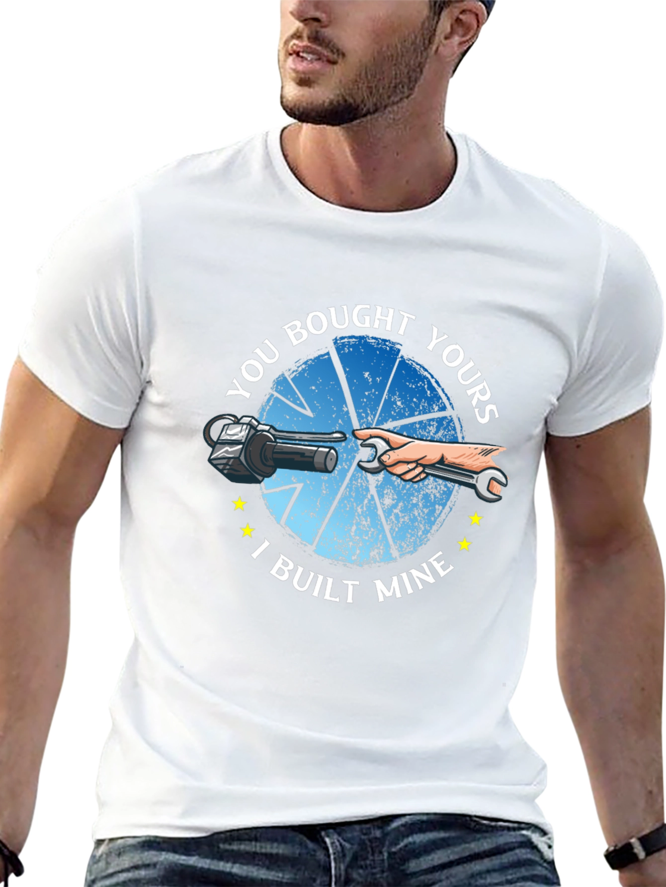 You Bought Yours I Built Mine Black T-Shirt