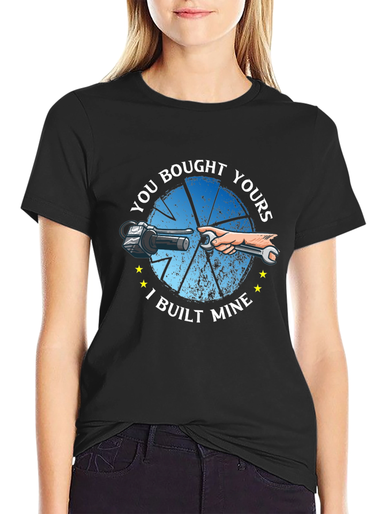 You Bought Yours I Built Mine Black T-Shirt