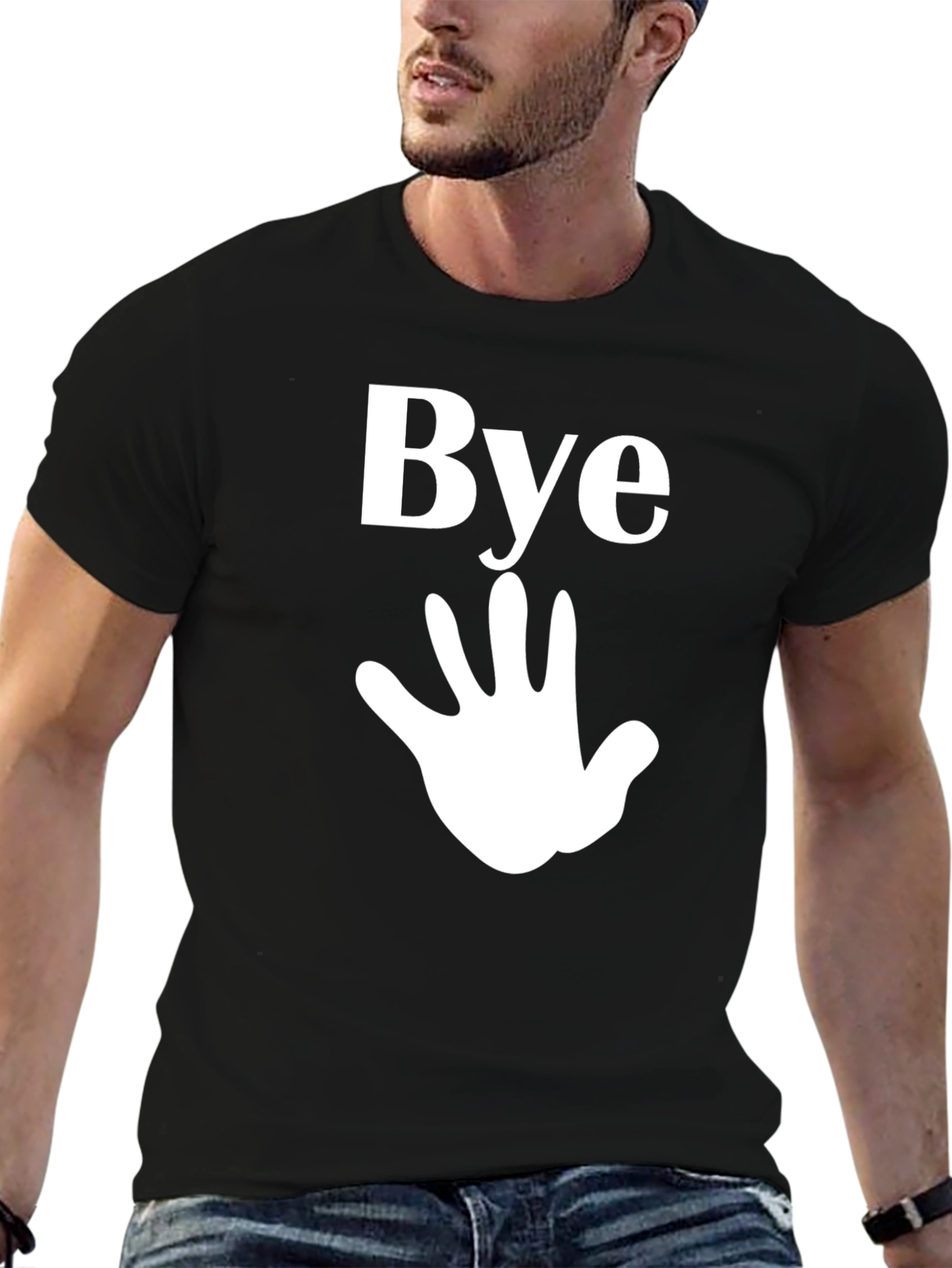Bye Felicia Graphic Tee - Black Cotton Blend