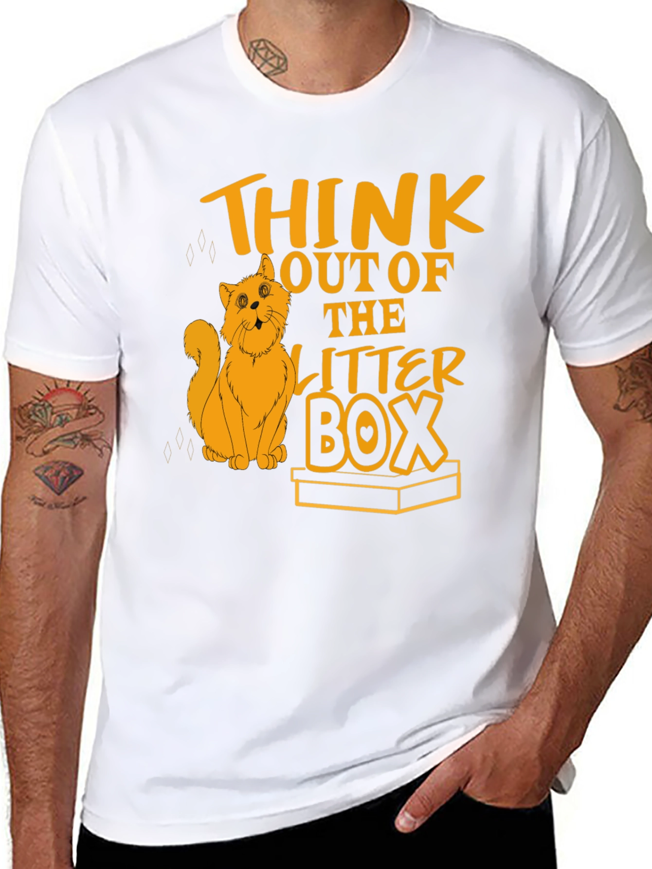 Think Outside the Litter Box Cat T-Shirt