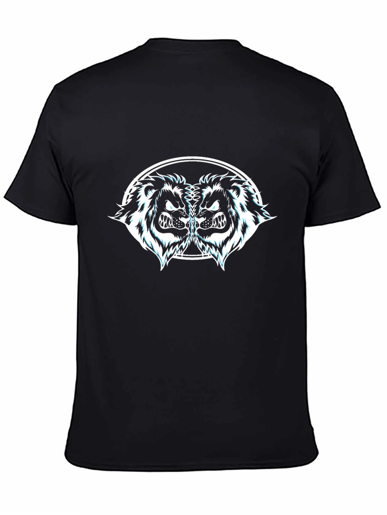 Bold Lion Graphic Black Tee