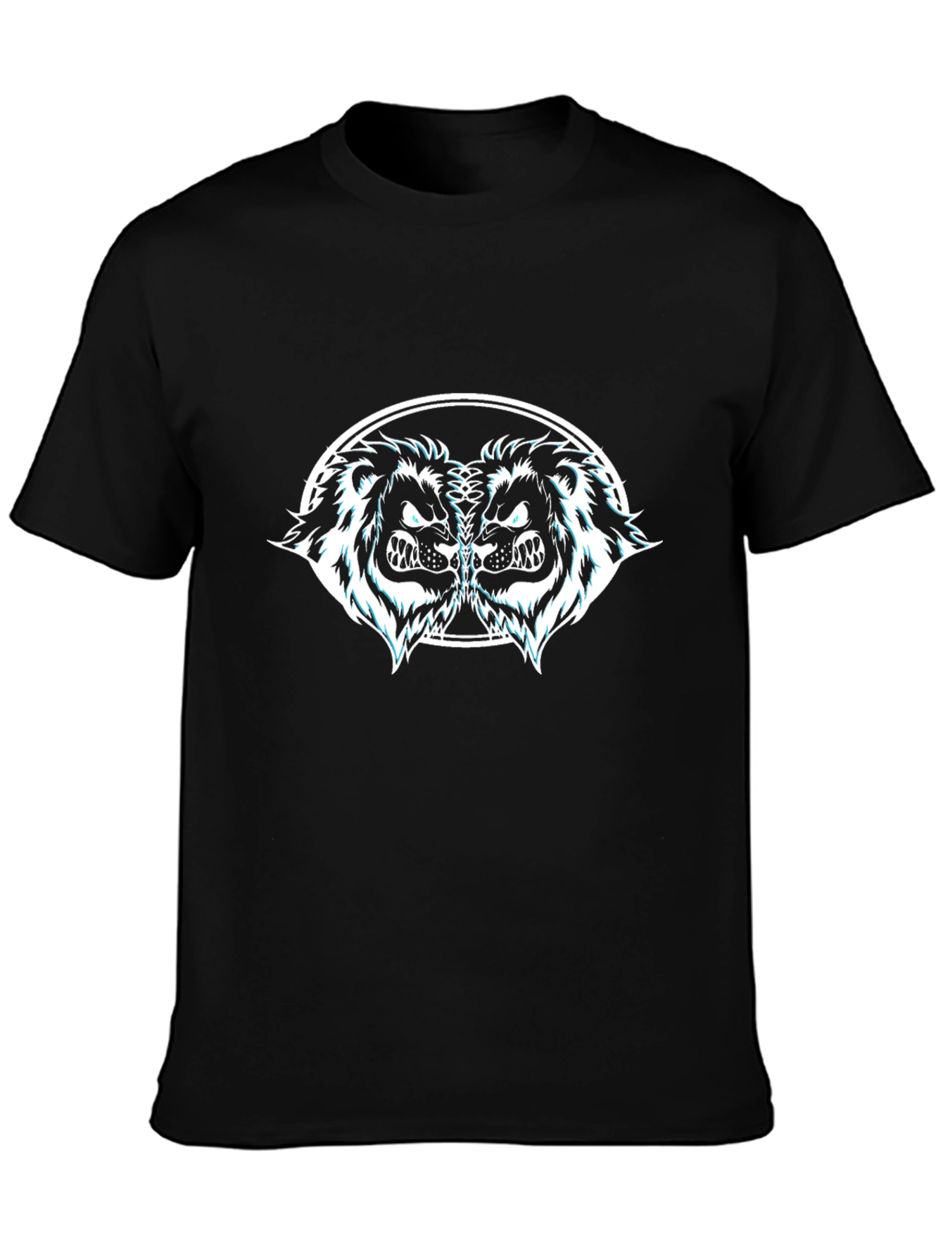 Bold Lion Graphic Black Tee