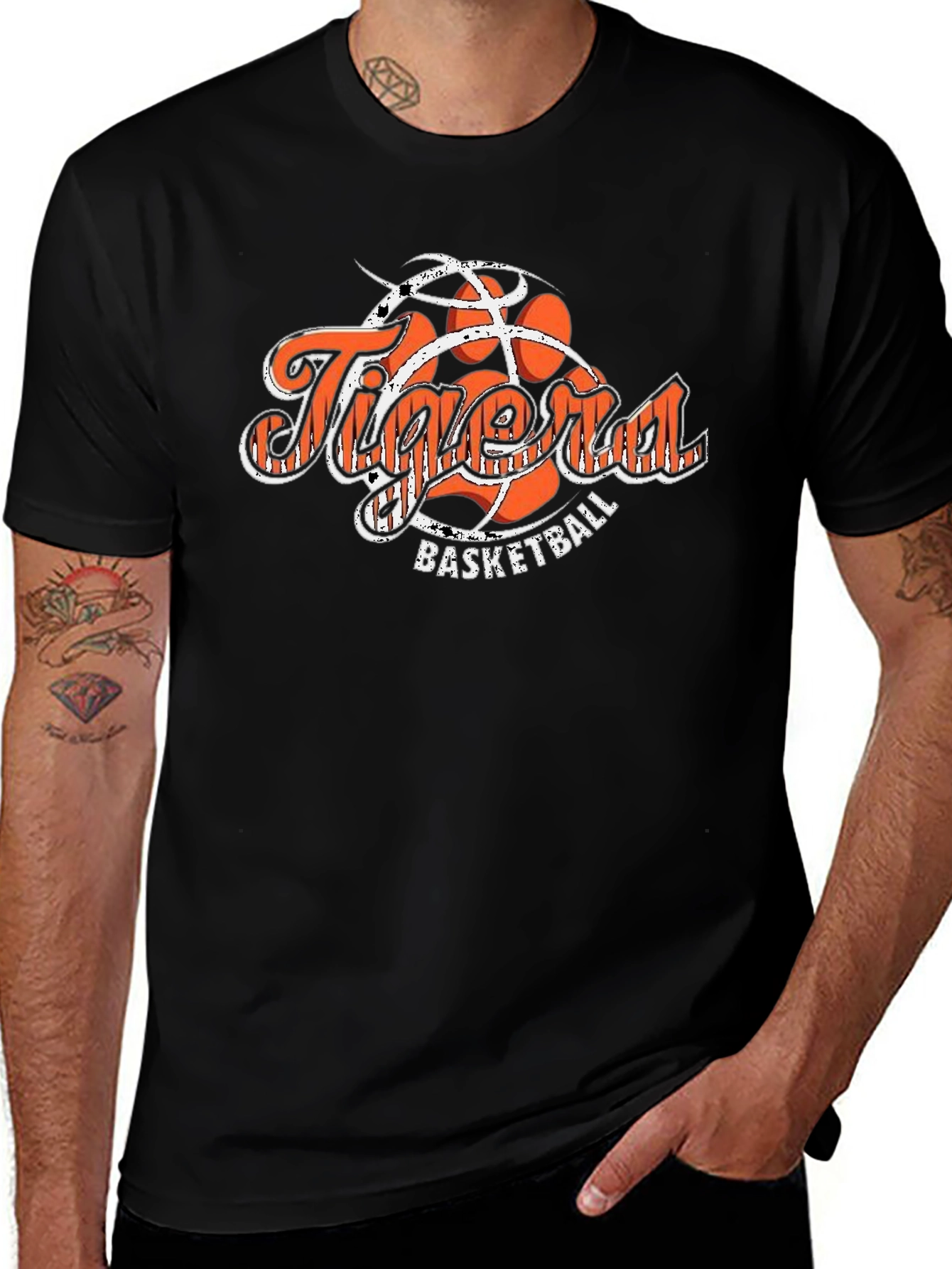 Tiger Basketball Graphic T-Shirt