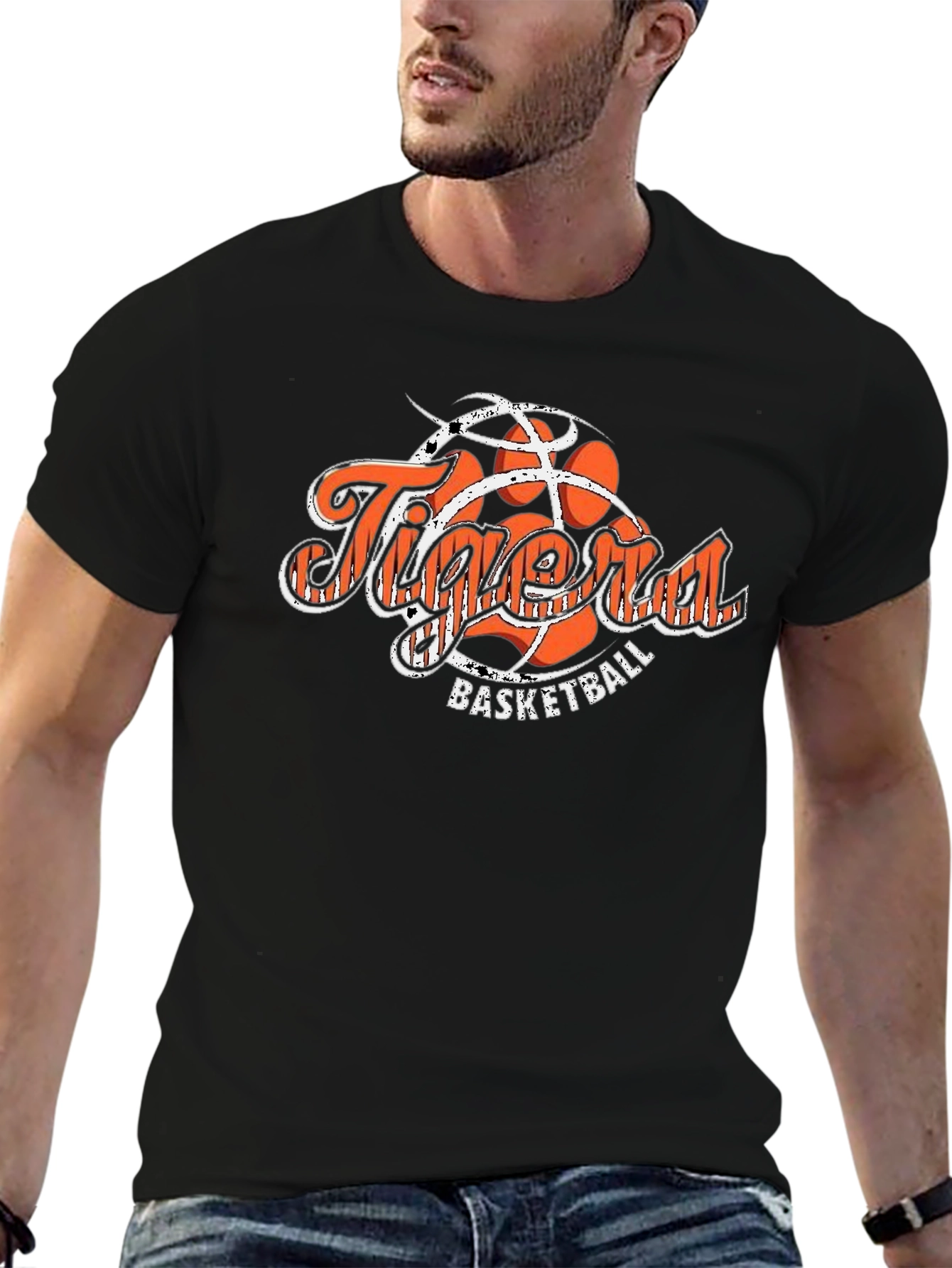 Tiger Basketball Graphic T-Shirt