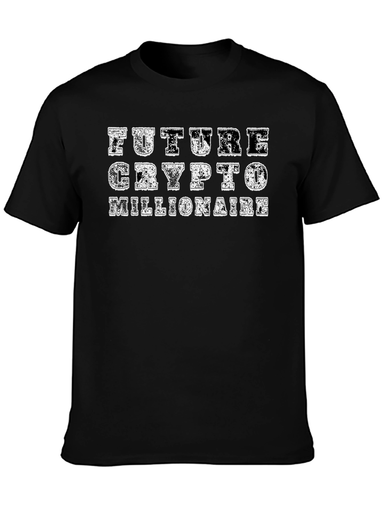 Future Crypto Millionaire Black T-Shirt