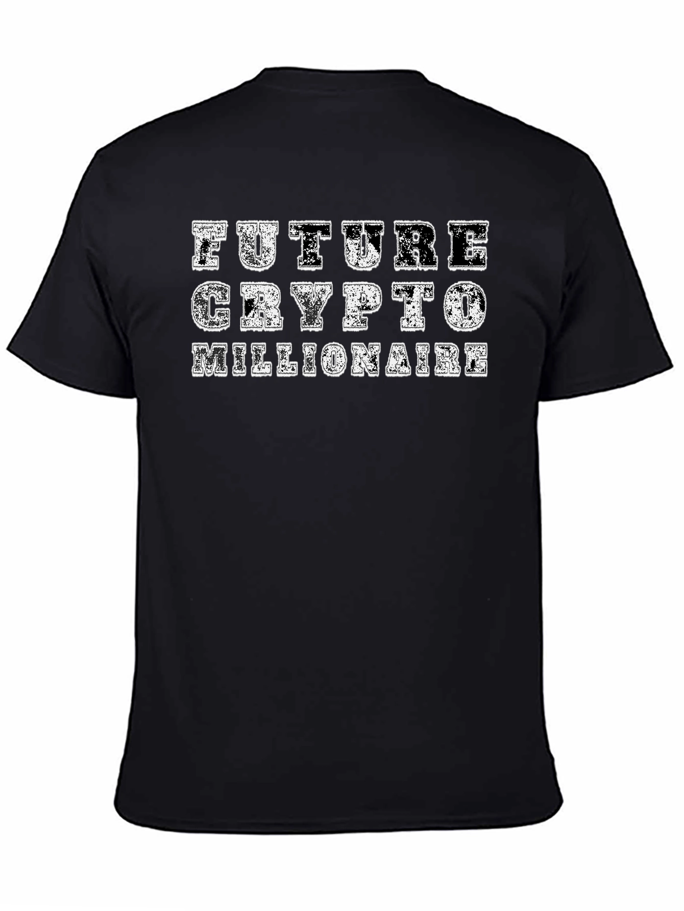 Future Crypto Millionaire Black T-Shirt