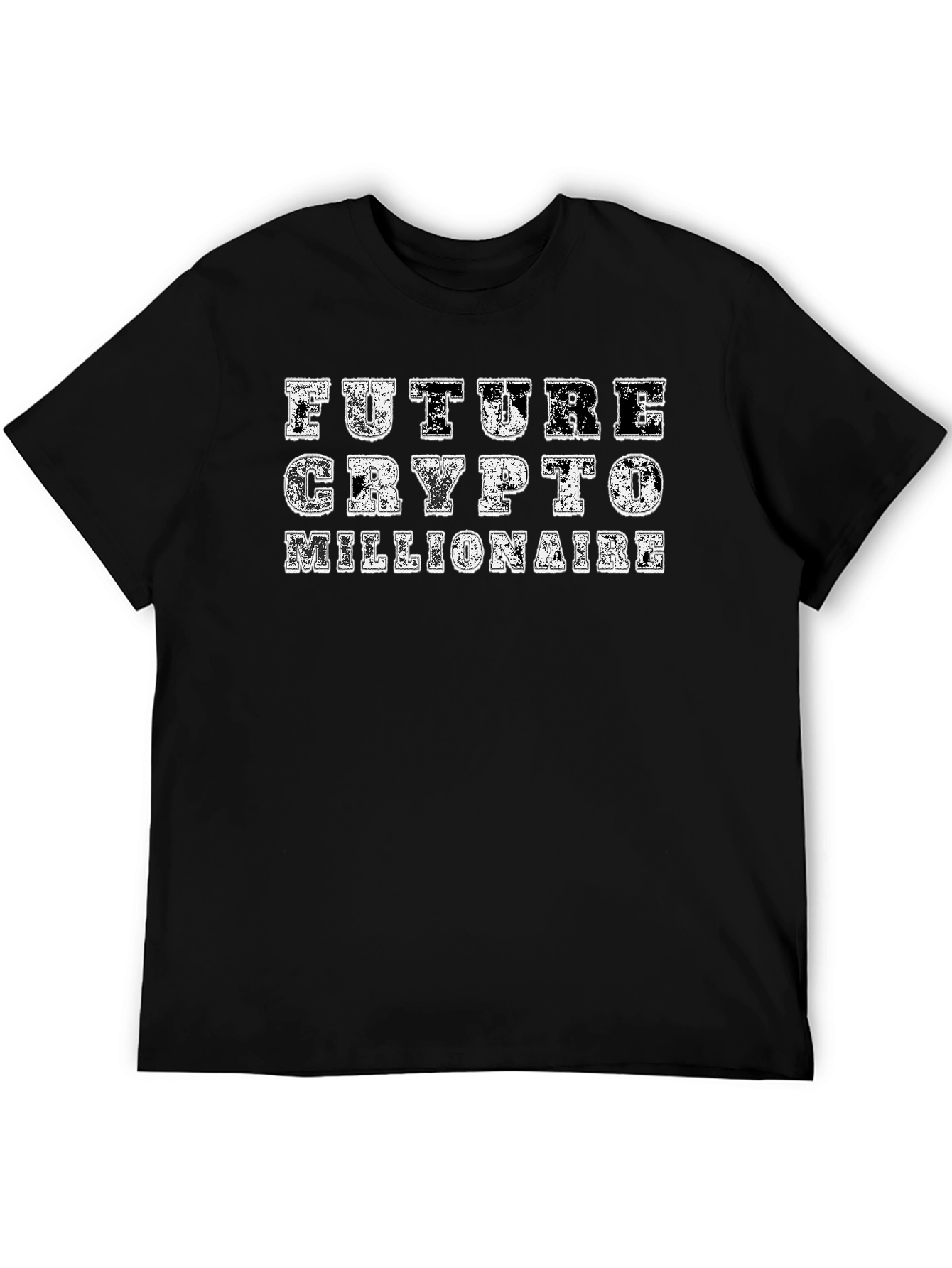 Future Crypto Millionaire Black T-Shirt