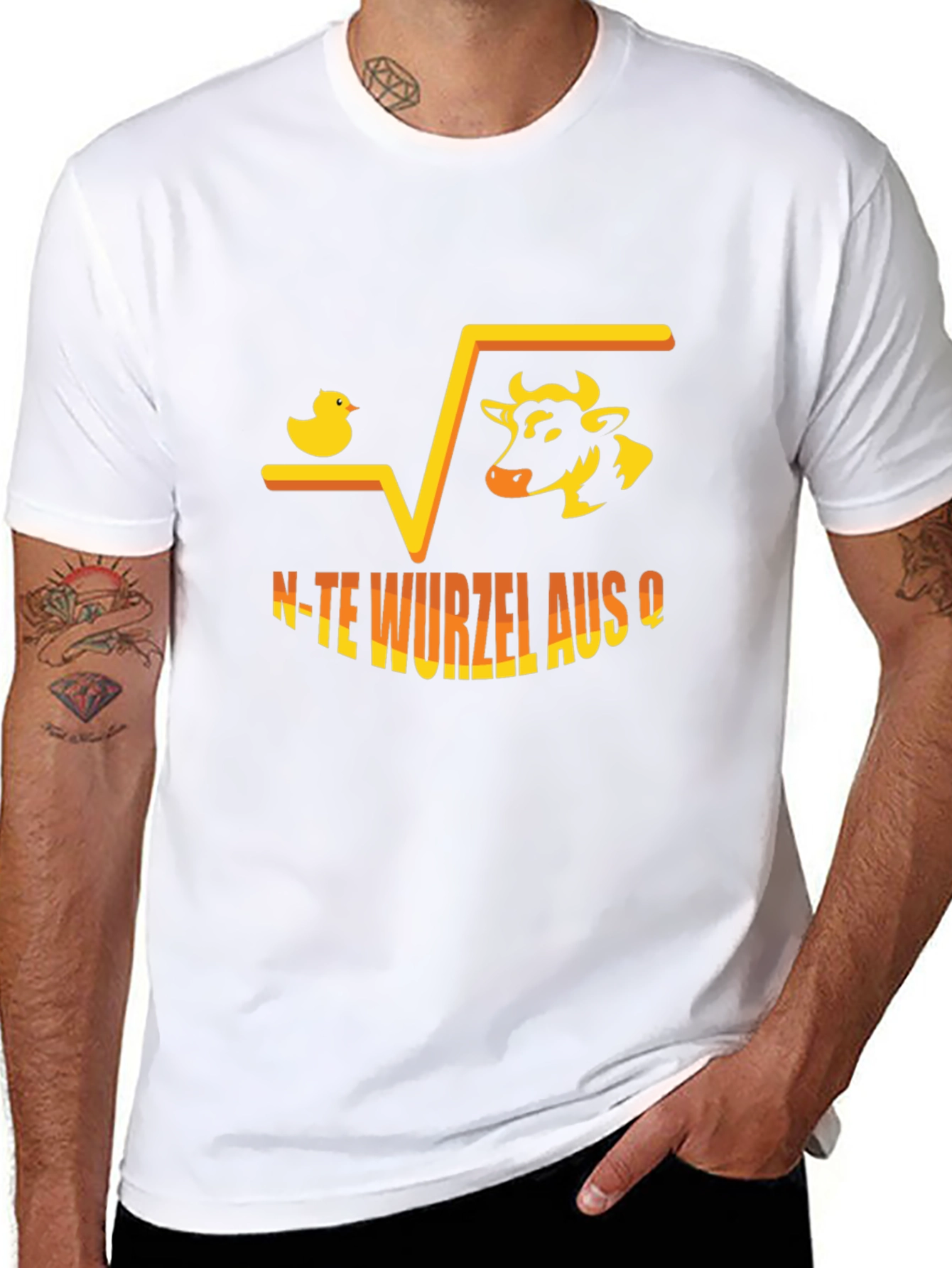 Duck Cow N-te Wurzel aus Q T-Shirt